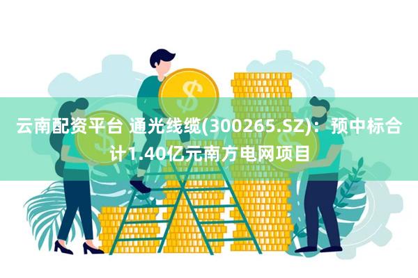 云南配资平台 通光线缆(300265.SZ)：预中标合计1.40亿元南方电网项目
