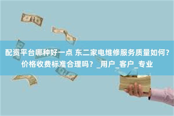 配资平台哪种好一点 东二家电维修服务质量如何？价格收费标准合理吗？_用户_客户_专业